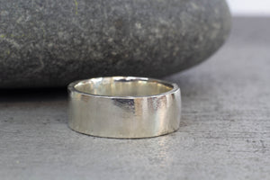 Square Band - Wide - Sterling Silver