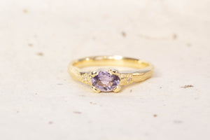 Argus Ring - 9ct Yellow Gold with Lavender Sapphire