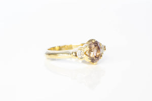 Helios Ring - 18ct Yellow Gold with Zircon and Diamonds