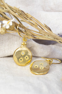 Callisto Earrings with Sapphires - Gold Plated