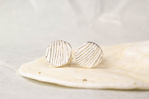 Beach Studs - Small - Sterling Silver