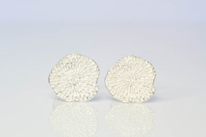 Coral Cufflinks - Sterling Silver