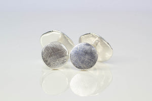 Coral Cufflinks - Sterling Silver