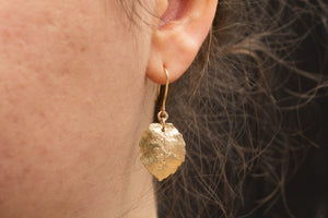 Autumn Leaf Earrings - 9ct Yellow Gold