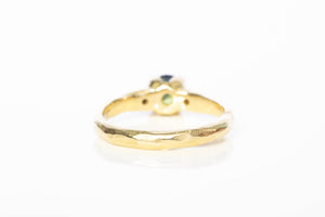 Mira Ring - 18ct Yellow Gold with 1.02ct Green Sapphire