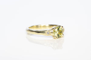 Mira Ring - 14ct Yellow Gold with 5.6mm Yellow Sapphire