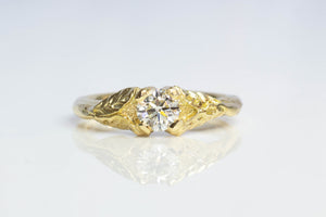 Damo Ring - 18ct Yellow Gold with White Recycled Diamond