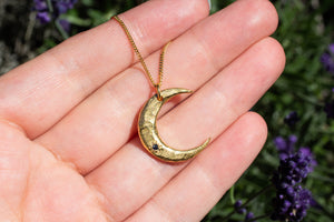 Moon Pendant - Gold Plated