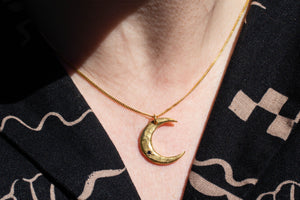 Moon Pendant - Gold Plated