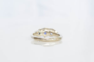 Artemis Ring - 9ct White Gold with Ceylon Sapphires
