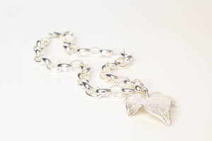 Ivy Leaf Charm Bracelet - Sterling Silver