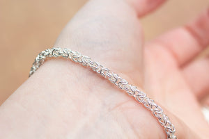 Byzantine Chain Bracelet - Sterling Silver
