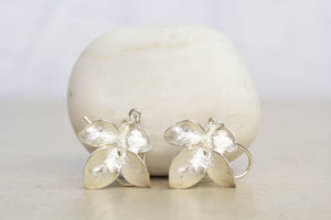 Four Leaf Earrings - Sterling Silver