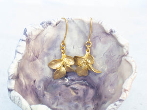 Four Leaf Earrings - Gold Plated