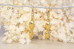 Kowhai Seed Pod Earrings - Gold Plated