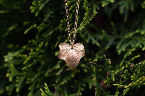 Ivy Leaf Pendant - Gold Plated