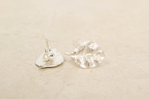 Ramarama Leaf Studs - Sterling Silver