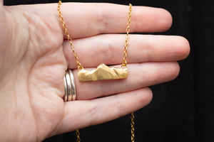 Southern Alps Pendant - Gold Plated