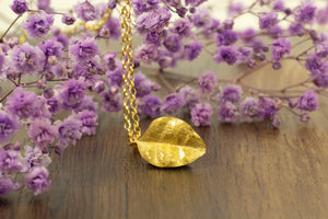 Ramarama Leaf Pendant - Gold Plated