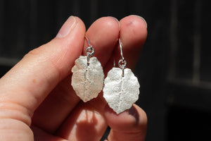 Autumn Leaf Earrings - Sterling Silver