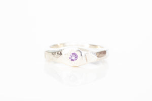 Hestia Ring - Sterling Silver with Amethyst