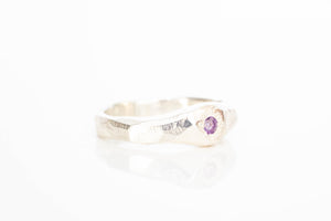 Hestia Ring - Sterling Silver with Amethyst