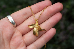 Waimea Leaf Pendant - Gold Plated