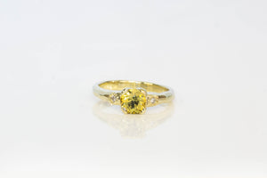 Mira Ring - 14ct Yellow Gold with Yellow Sapphire