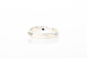 Hestia Ring - Sterling Silver with Black Sapphire