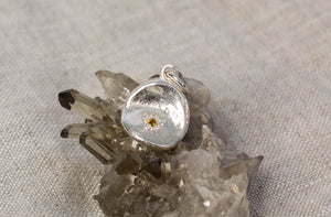 Water Drop Charm - Sterling Silver