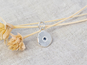 Vega Charm with Sapphire - Sterling Silver