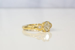 Thalia Ring - 18ct Yellow Gold with White Recycled Diamonds