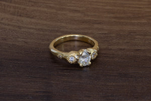 Thalia Ring - 18ct Yellow Gold with White Recycled Diamonds