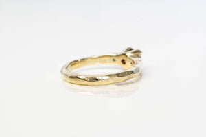 Mira Ring - 9ct Yellow Gold with Red Garnet