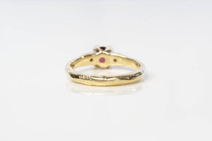 Mira Ring - 9ct Yellow Gold with Red Garnet