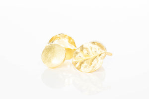 Ramarama Leaf Cufflinks - Gold Plated