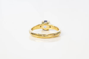 Mira Ring - 18ct Yellow Gold with Ceylon Sapphire