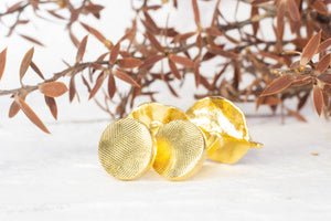 Ramarama Leaf Cufflinks - Gold Plated