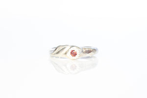 Daphne Ring - Sterling Silver with Garnet
