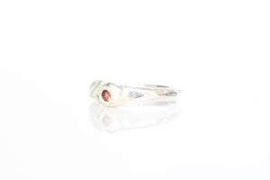 Daphne Ring - Sterling Silver with Garnet