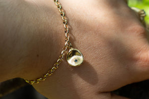 Water Drop Bracelet - 9ct Yellow Gold