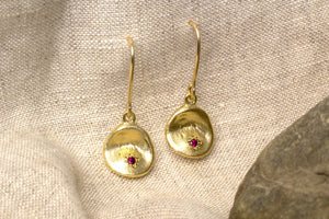 Water Drop Earrings - Yellow Gold