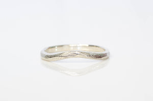 Terra Fitted Band - Narrow - White Gold