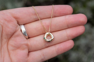 Circle Pendant - Small - Yellow Gold