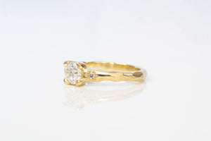 Mira Ring - 18ct Yellow Gold with White Recycled Diamond