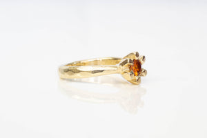 Sol Ring - 9ct Yellow Gold with Spessartine Garnet