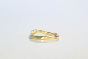 Rhea Fitted Band with Diamonds  - Yellow Gold