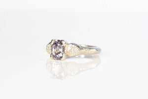 Thalia Ring - 14ct White Gold with Grey Spinel