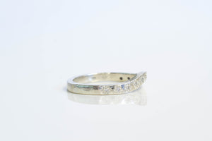 Eternity Band with Diamonds - Fitted - White Gold