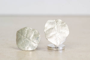 Red Beech Cufflinks - Small - Sterling Silver